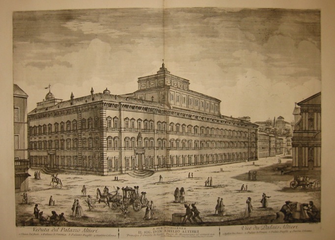 Barbault Jean (1718-1762) Veduta del Palazzo Altieri 1763 Roma